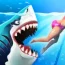 Hungry Shark world mod apk game logo