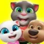 my talking tom friends mod apk game logo icon